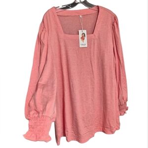 Vislily Pink Long Sleeve Top XL